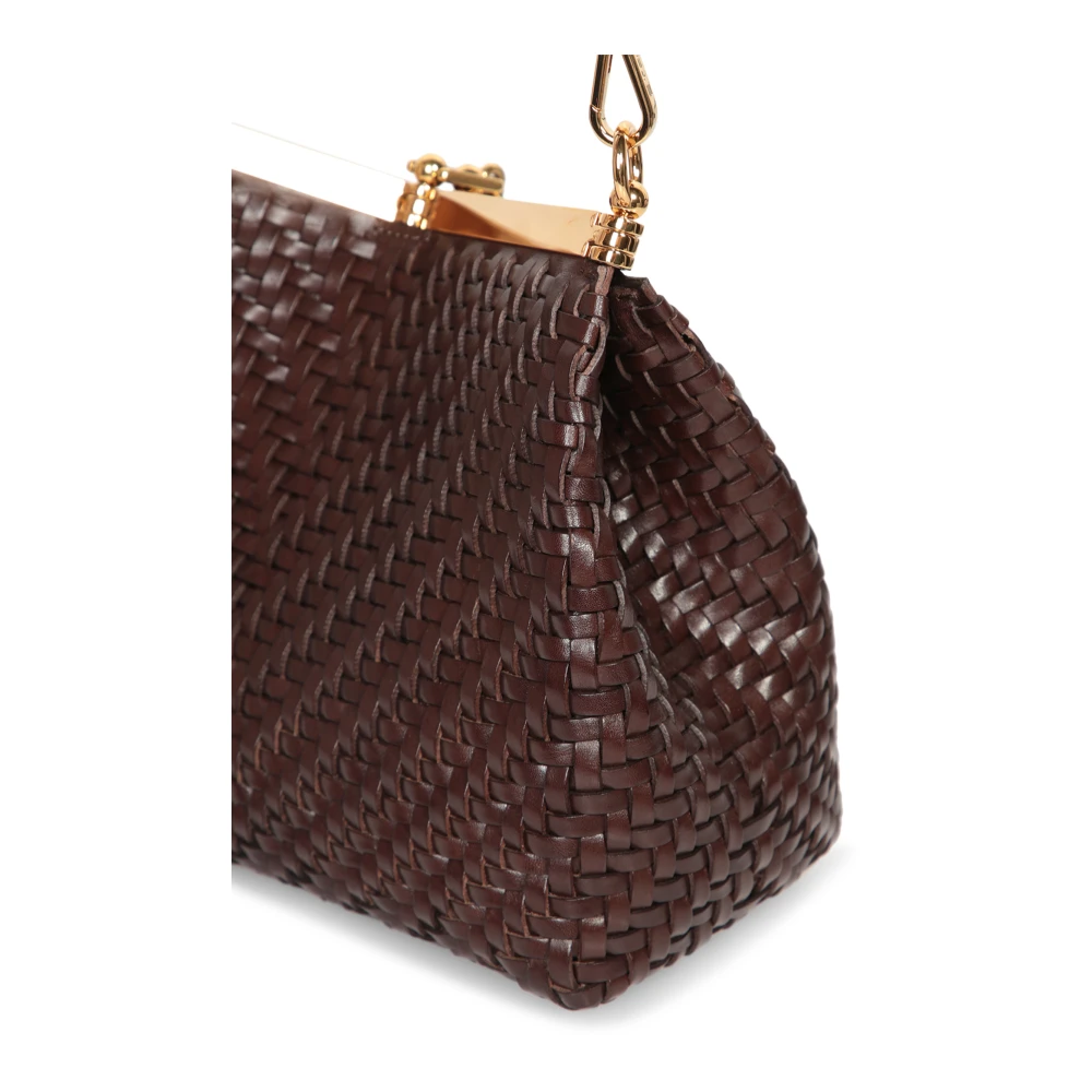 ETRO Gouden Leren Handvat Handtas Brown Dames