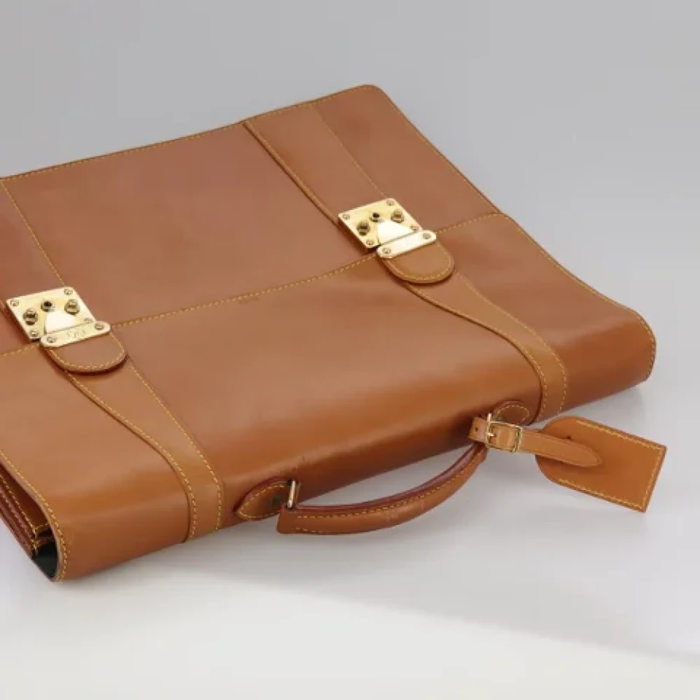 Louis Vuitton Vintage Pre-owned Leather handbags Brown Dames