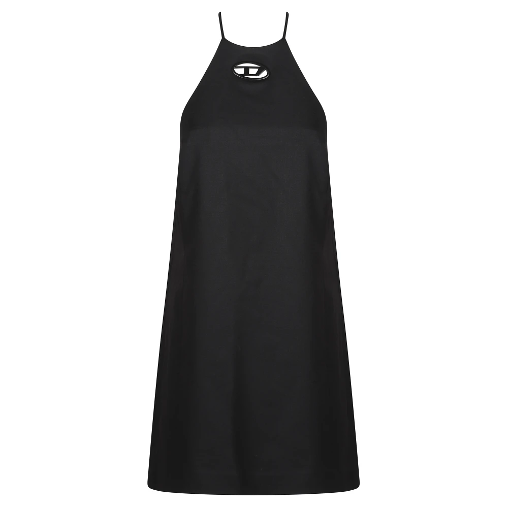 Diesel Black Short Dresses, Female, S, Midi Dresses