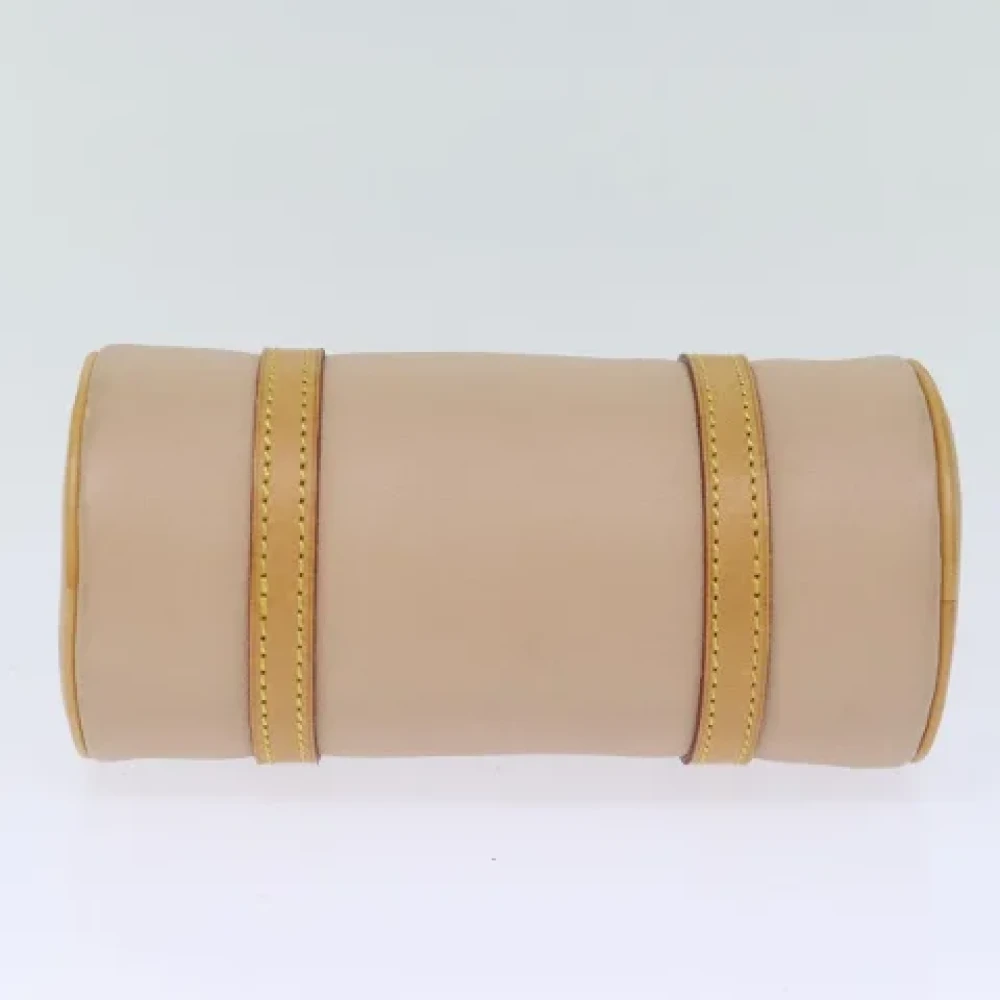 Burberry Vintage Pre-owned Leather handbags Beige Dames