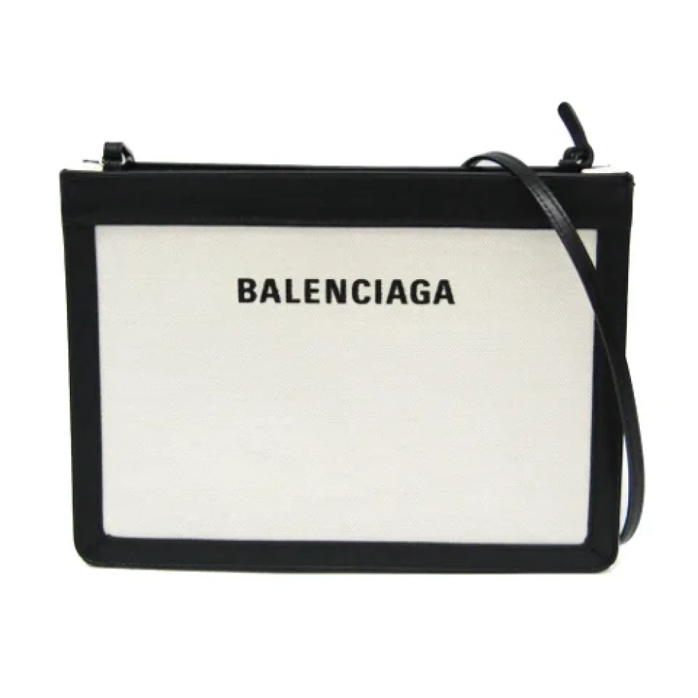 Balenciaga Vintage Pre-owned Canvas balenciaga-bags White Dames