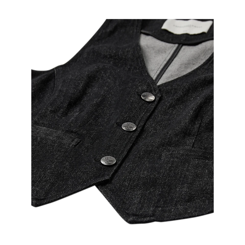 Copenhagen Muse Vest Muse Gilet in Blauw Black Dames