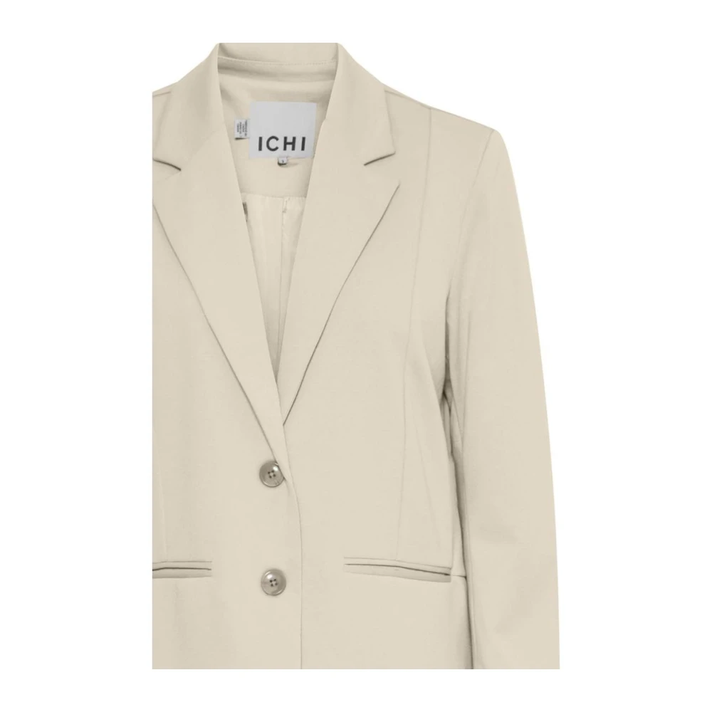 Ichi Herfst Winter Dames Blazer Collectie Beige Dames