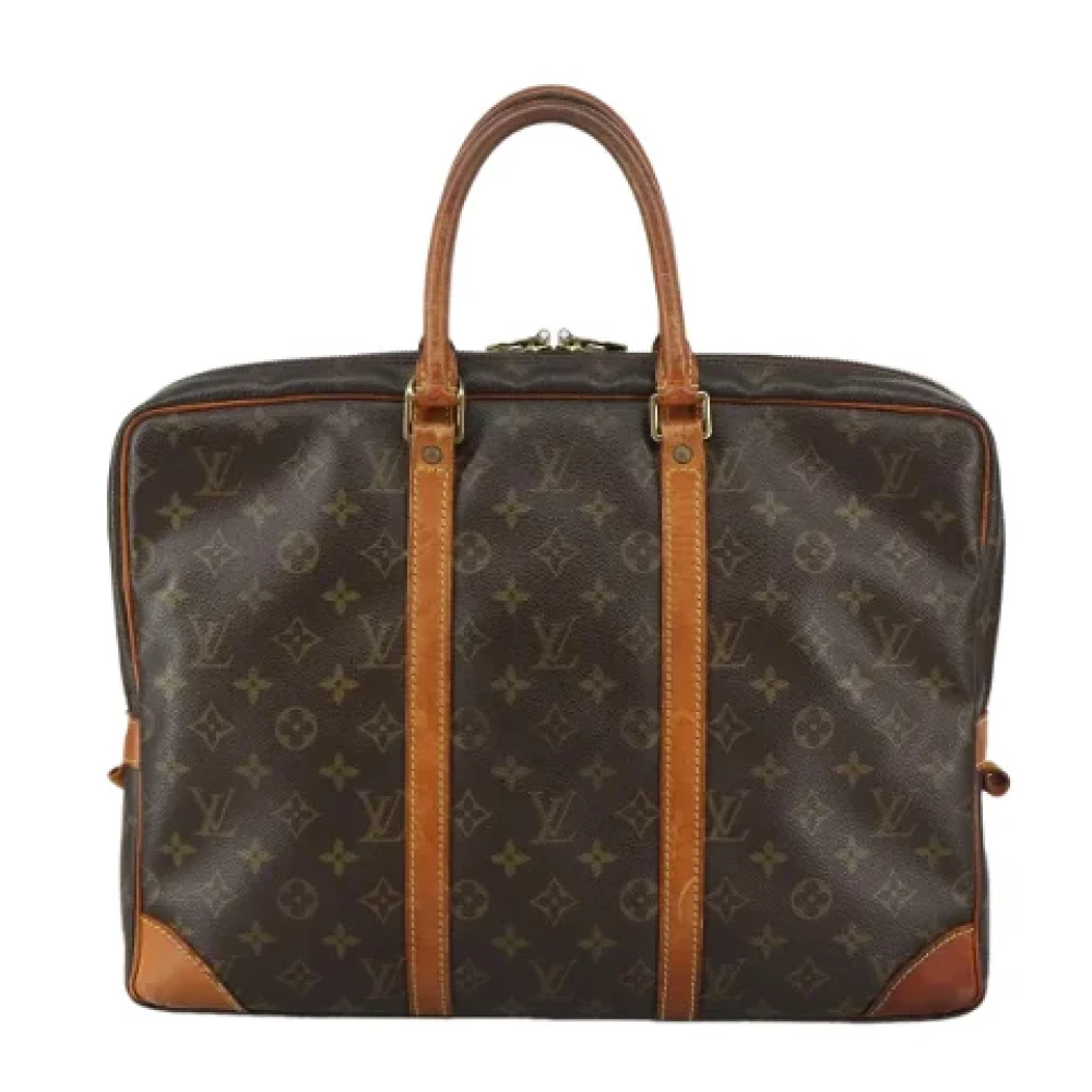 Louis Vuitton Vintage Pre-owned Canvas briefcases Brown Dames