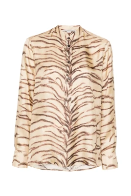 Tiger Print Silk Shirt