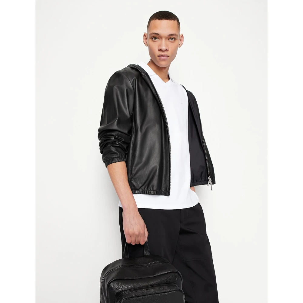 Armani Exchange Witte Polo Shirt met Stretchkatoen White Heren