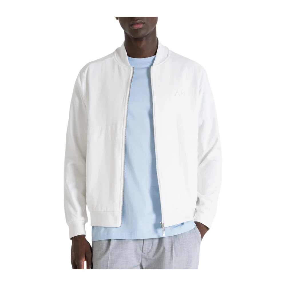 Antony Morato Crème Sweatshirt Mmfl00996 15188 White Heren