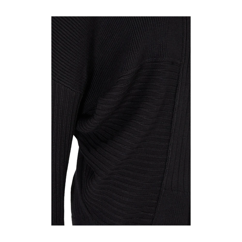 Armani Exchange Zachte Wollen Trui Black Dames