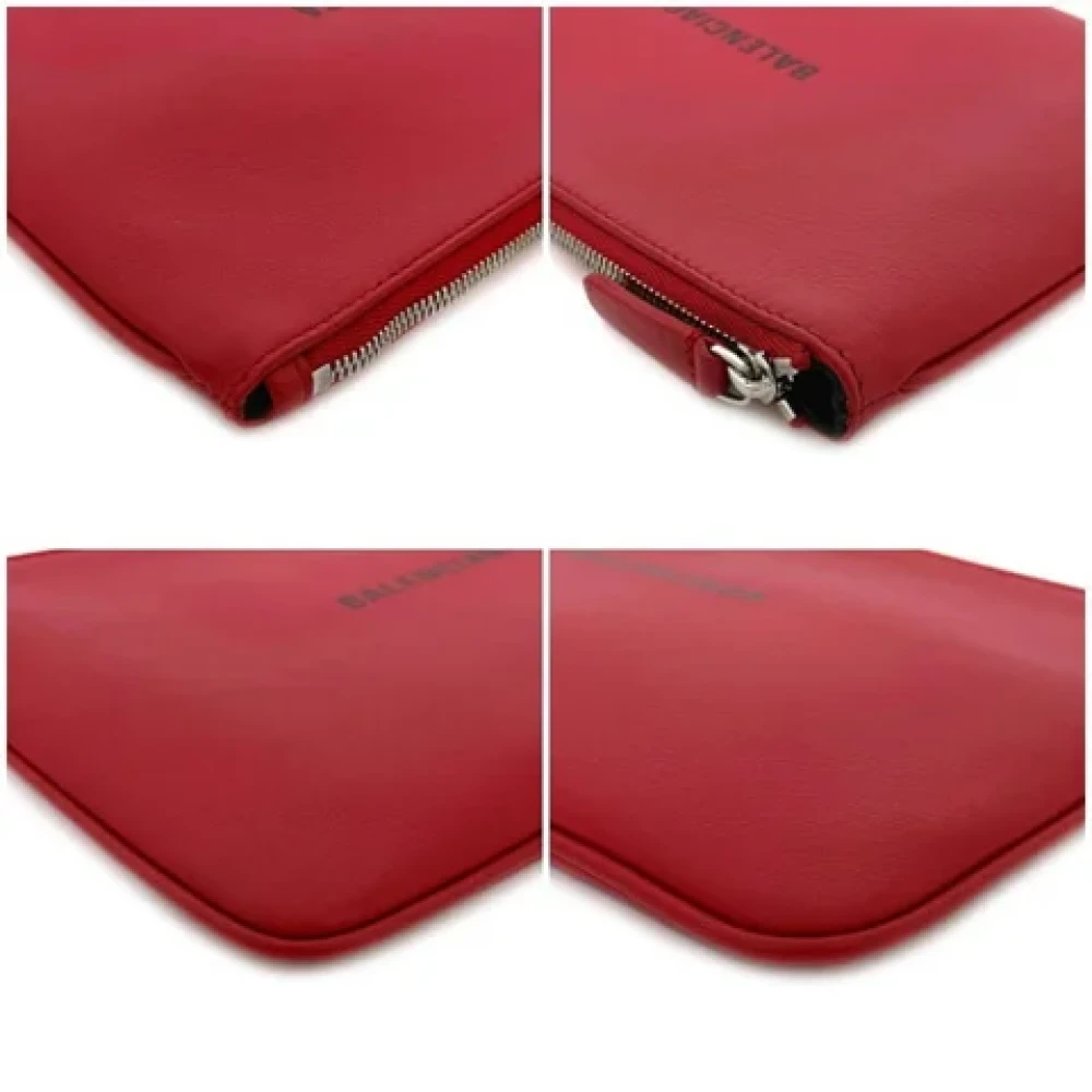 Balenciaga Vintage Pre-owned Leather clutches Red Dames