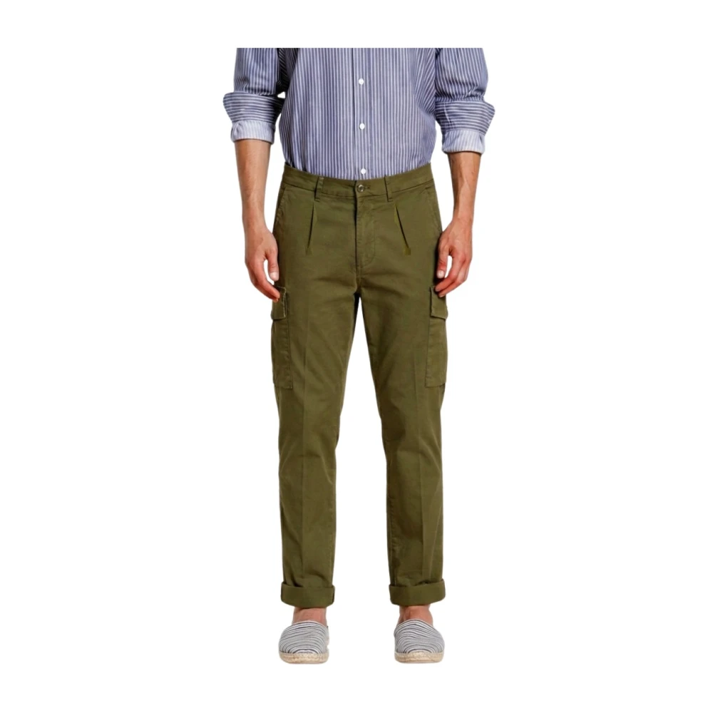 Mason's Mannelijk Groente Broeken Heren, Groen, M, Katoen, Cargo Broek