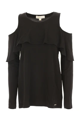 Blus med bar axel