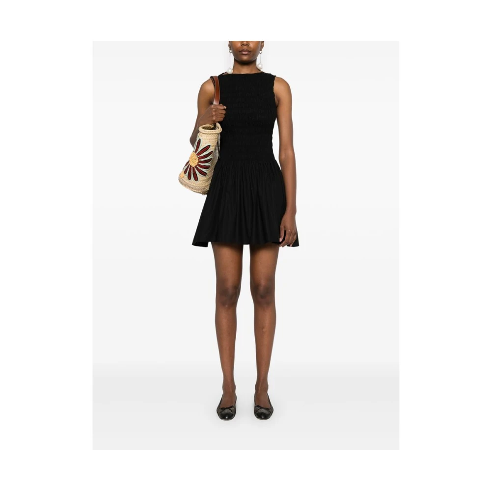 Faithfull the Brand Zwarte Mouwloze Wijdvallende Jurk Black Dames