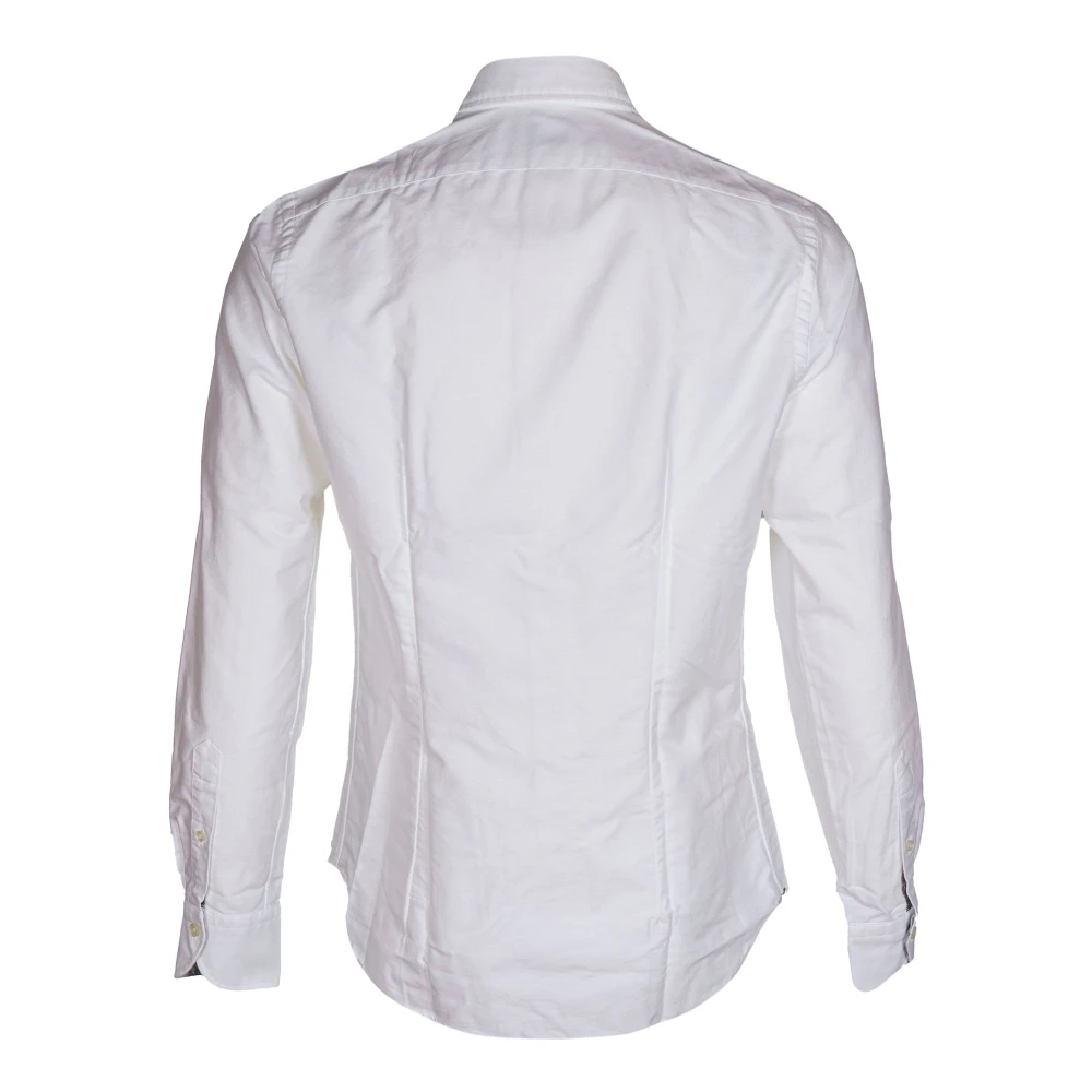 Xacus Overhemd op maat met bloemmotieven White Heren