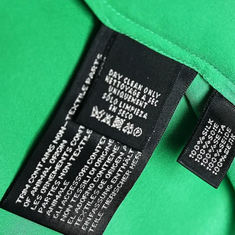 Ralph Lauren Pre-owned Silk tops Green Dames
