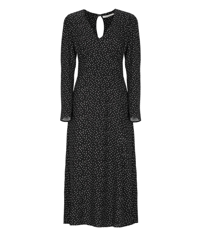 robe-noire-en-viscose-a-pois