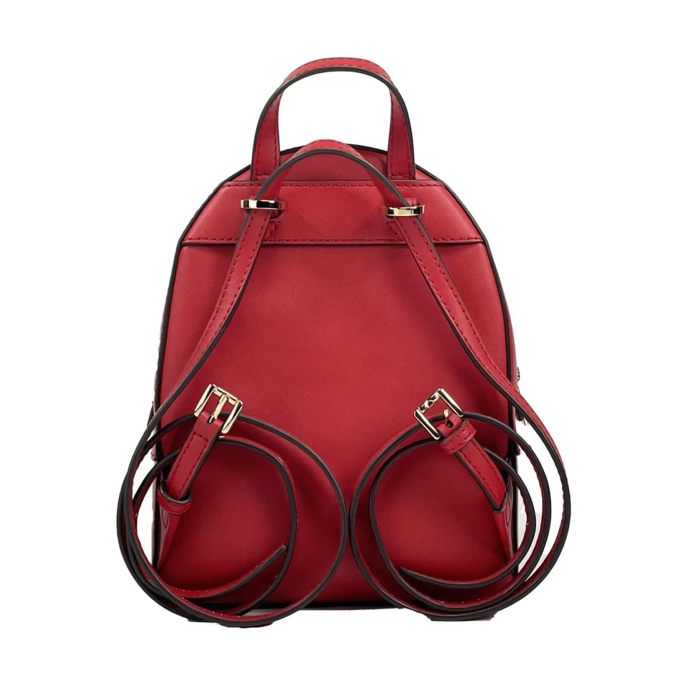 Michael Kors Rode Pebbled Leren Mini Rugzak Red Dames