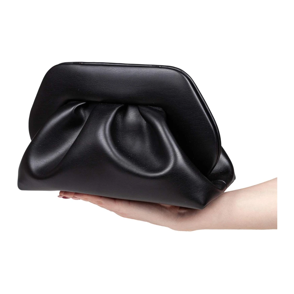 THEMOIRè Vegan Stof Clutch Tas Zwart Kleur Black Dames