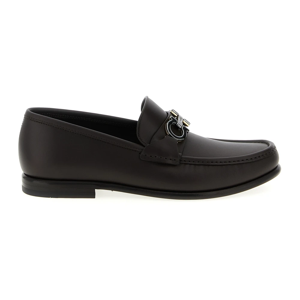 Ferragamo Men's Brown Avril Loafers - Loafers - 9 Uk - Shoes
