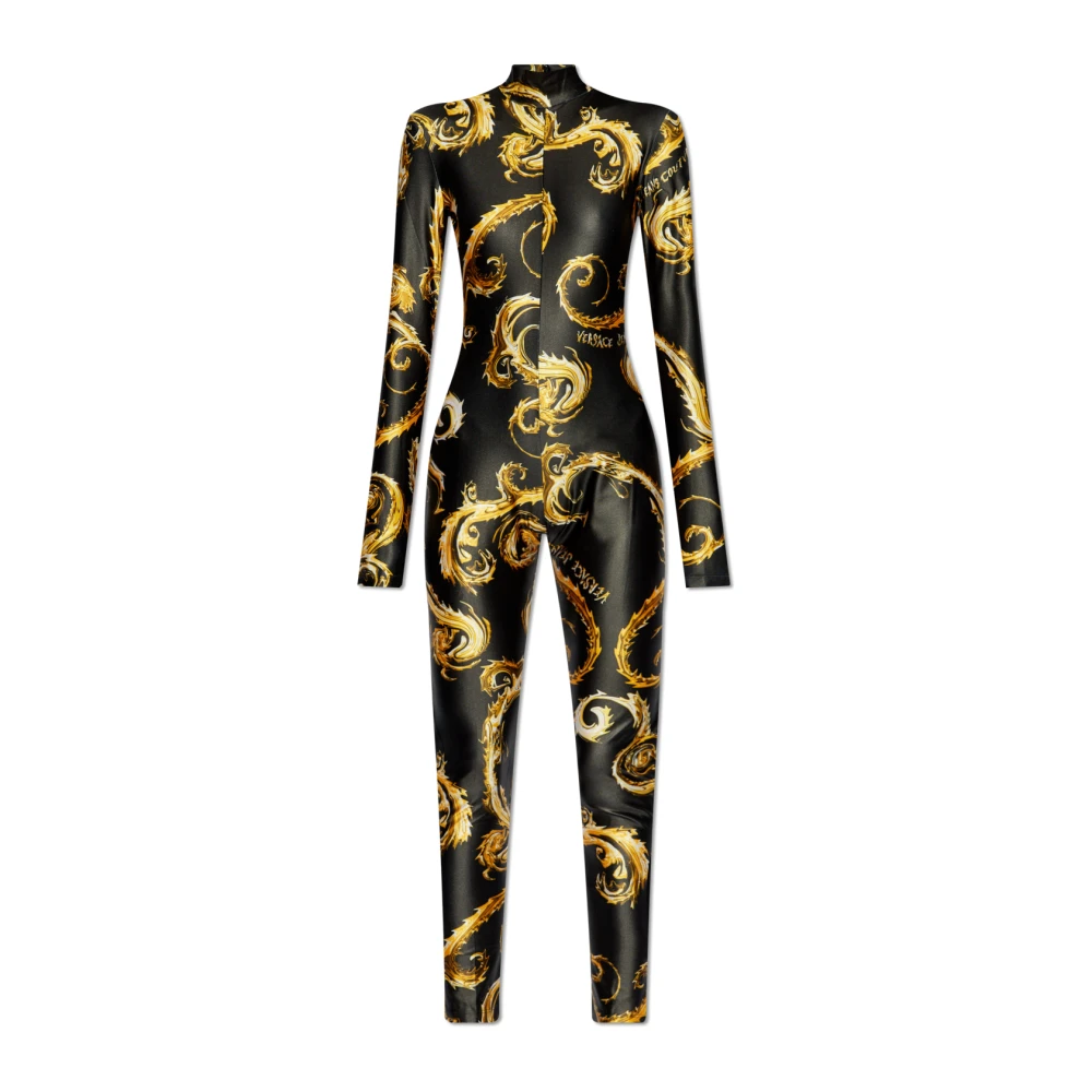 Versace Jeans Couture Jumpsuit met patroon Black Dames