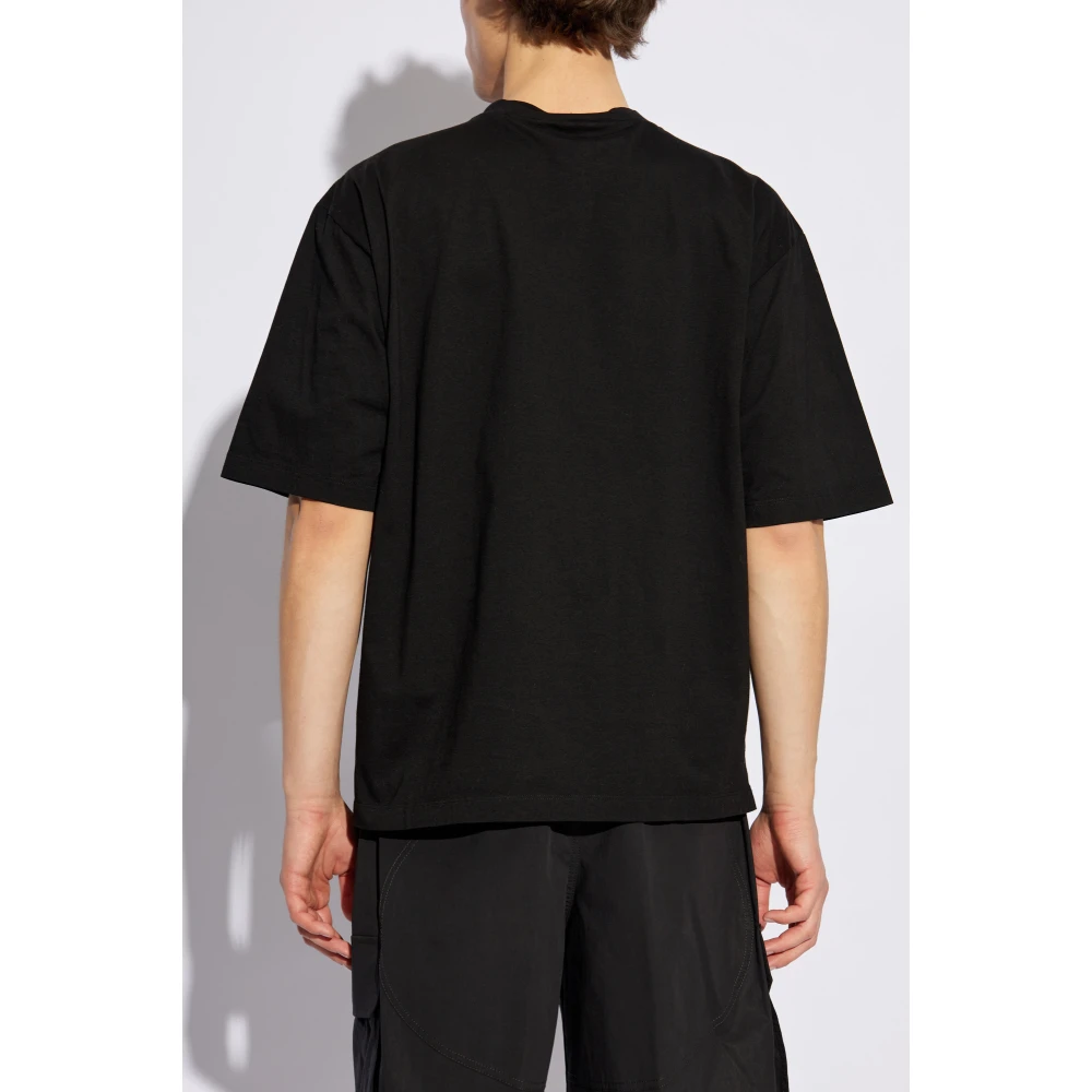 Dsquared2 T-shirt met logopatch Black Heren