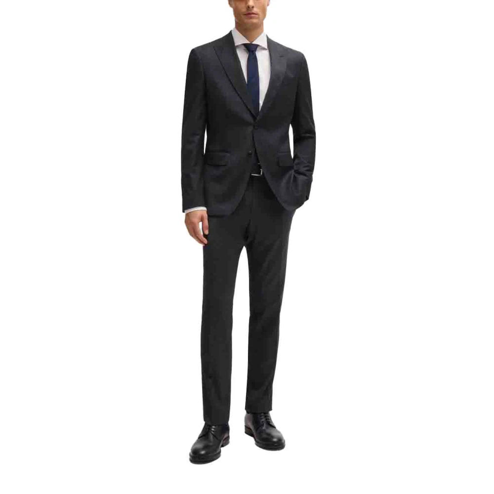 Hugo Boss Slim Fit Wollen Pak Blue Heren