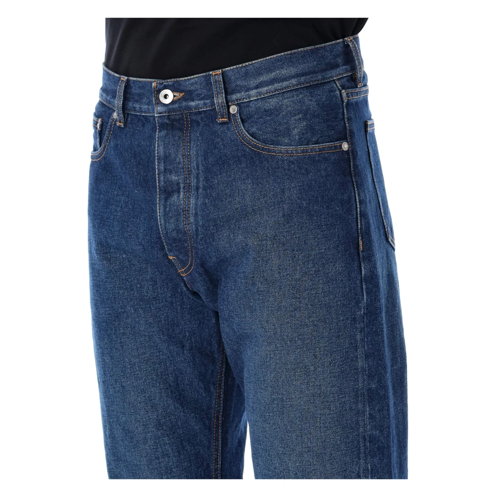 Off White Skate Jeans voor Urban Stijl Blue Heren