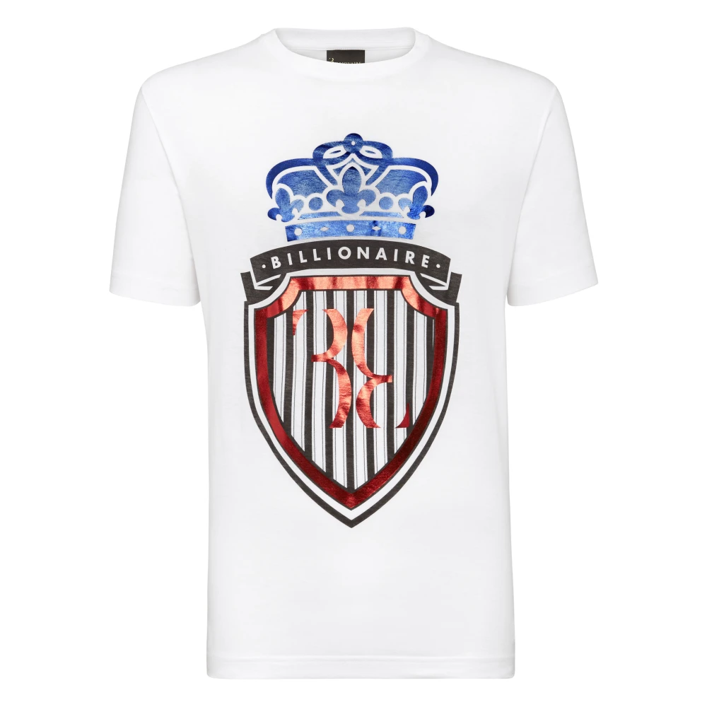 Billionaire Vit T-Shirt Rund Hals Crest