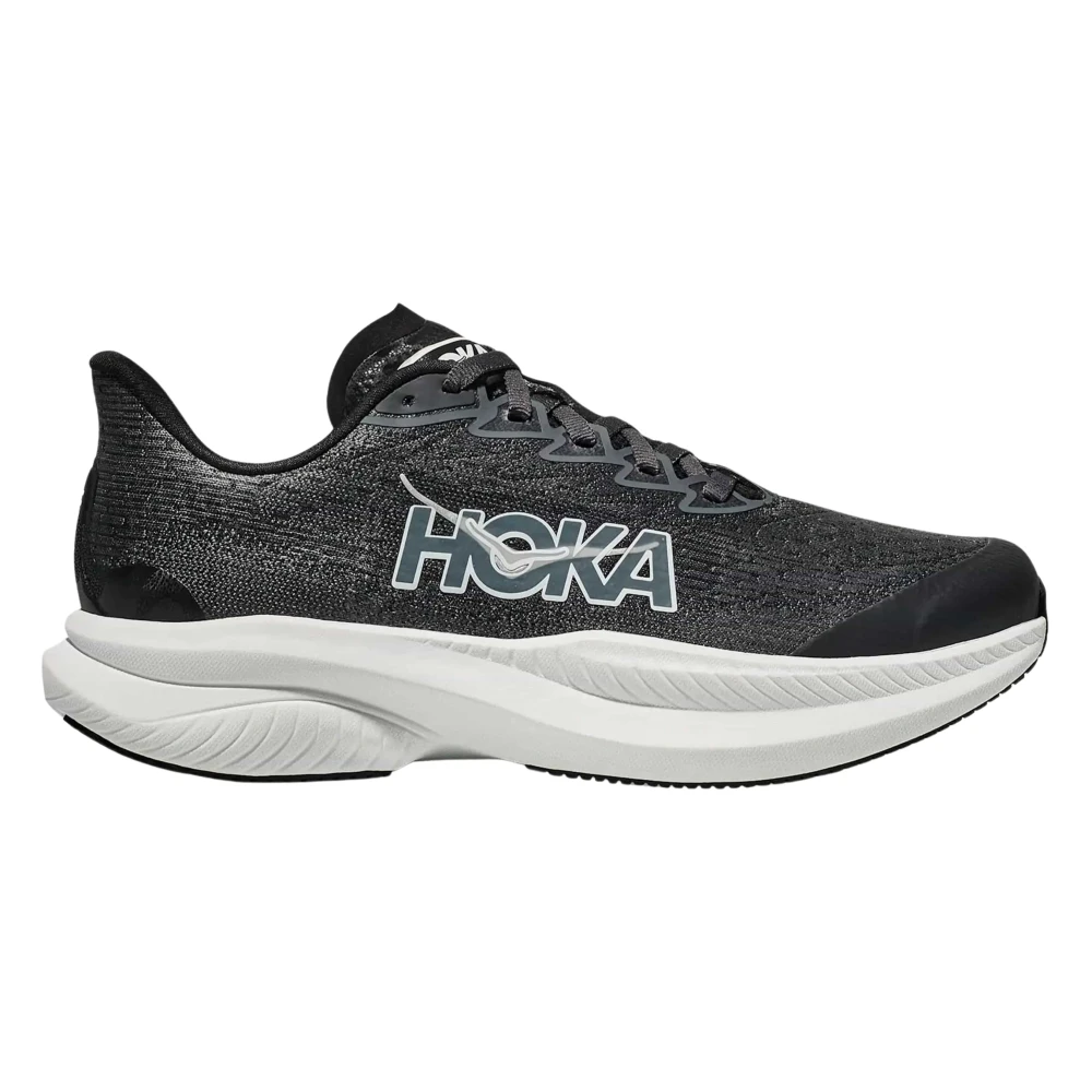 Hoka One One Boys Black Kids Sneakers, 40 Eu, Mach 6 Trainers