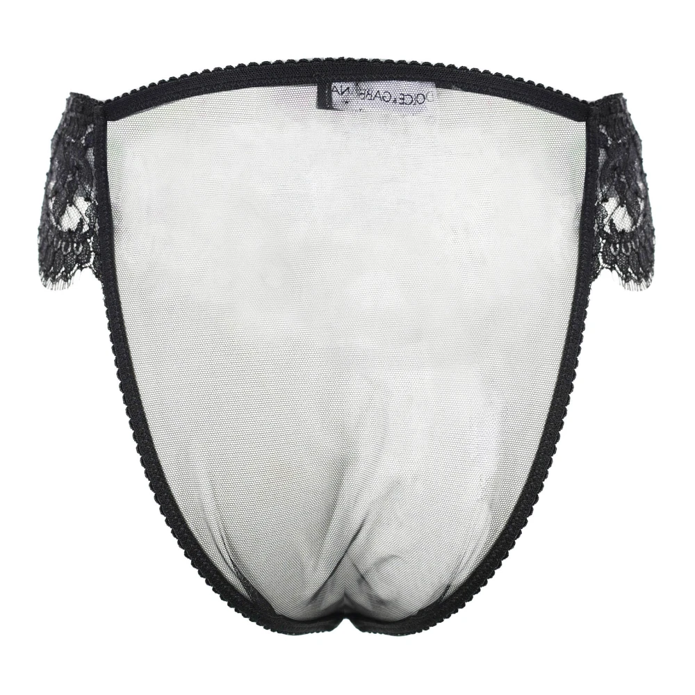 Dolce & Gabbana Hoge Taille Kant Slipje Black Dames