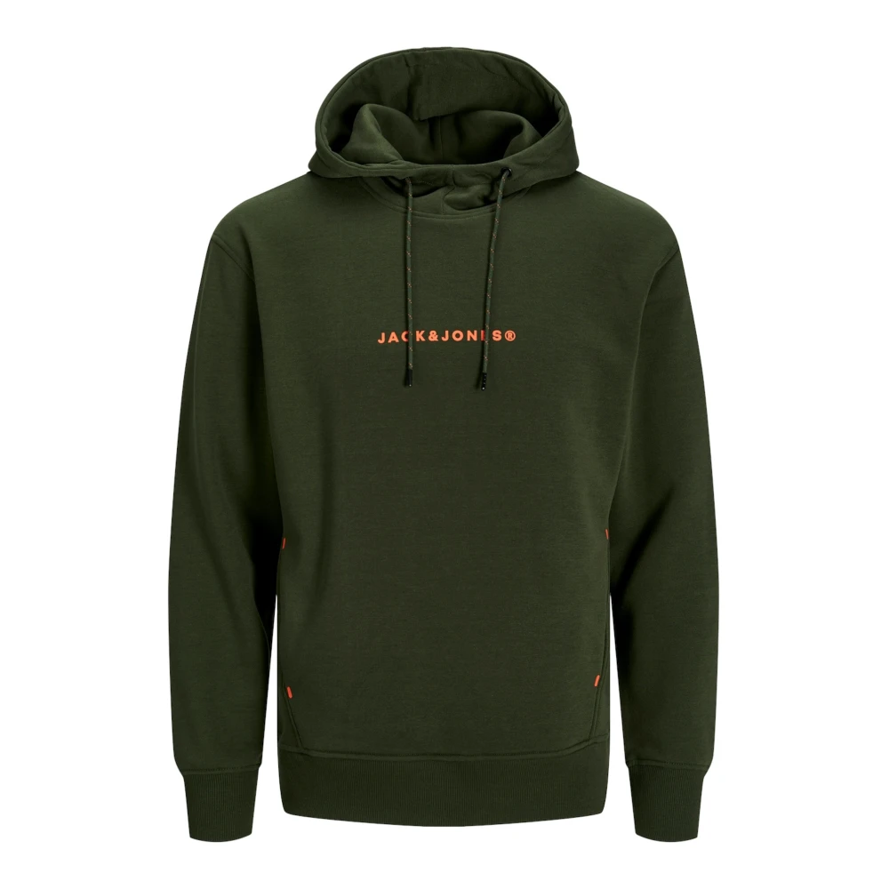 jack & jones Tree Hoodie met zachte binnenvoering Green Heren
