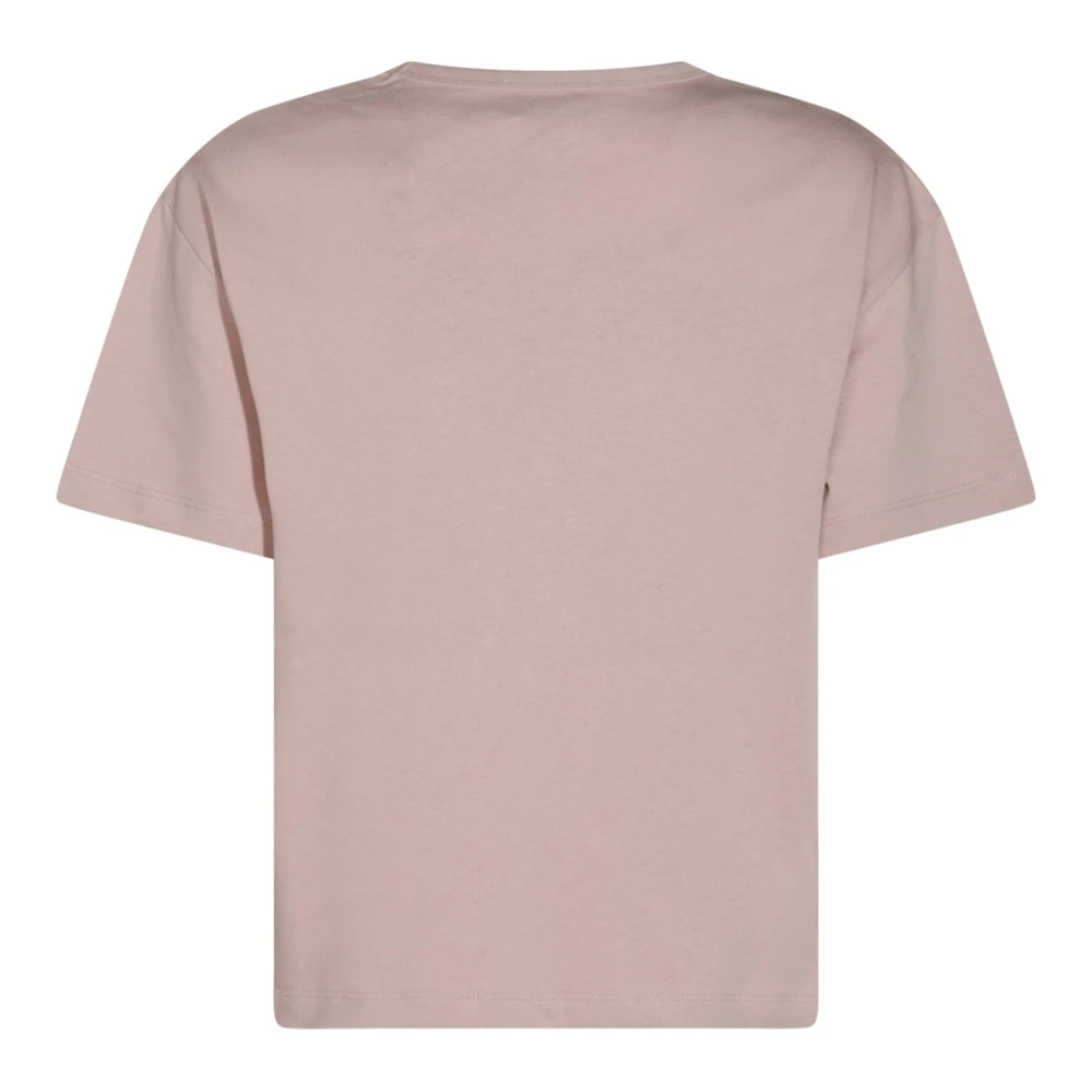A.p.c. Contrasterend Logo Roze T-shirt Ronde Hals Pink Dames