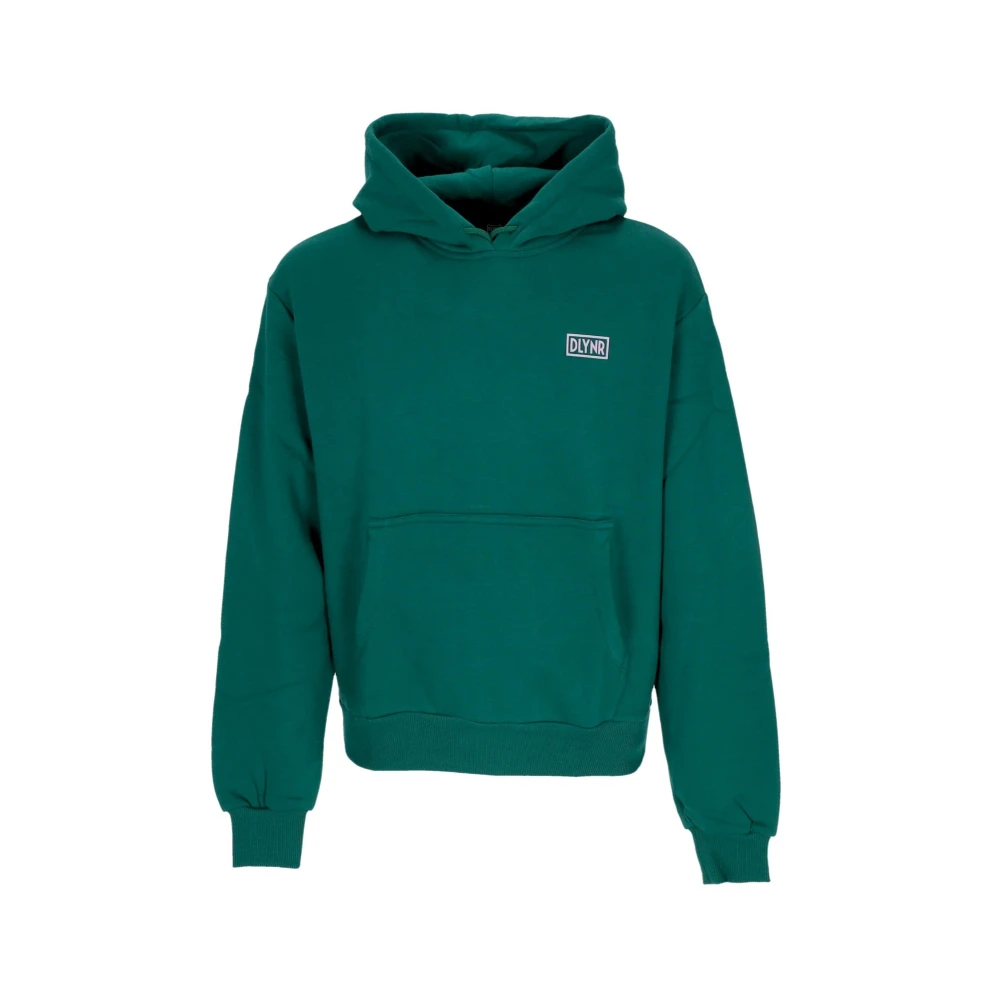 Dolly Noire Men's Green Hoodies, Xl, Logo Back Hoodie
