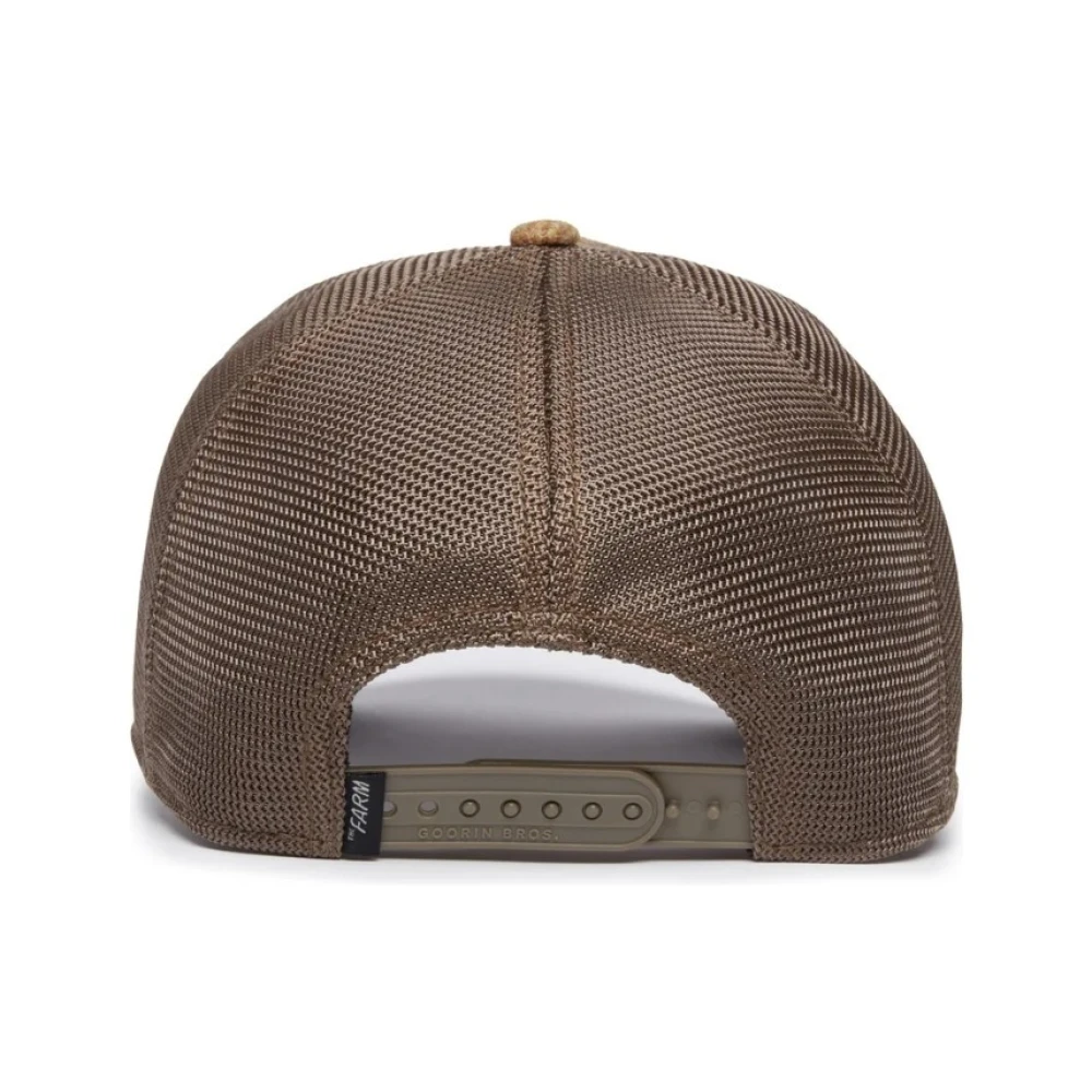 Goorin Bros Groen Geruite Moon Lion Trucker Cap Green Heren