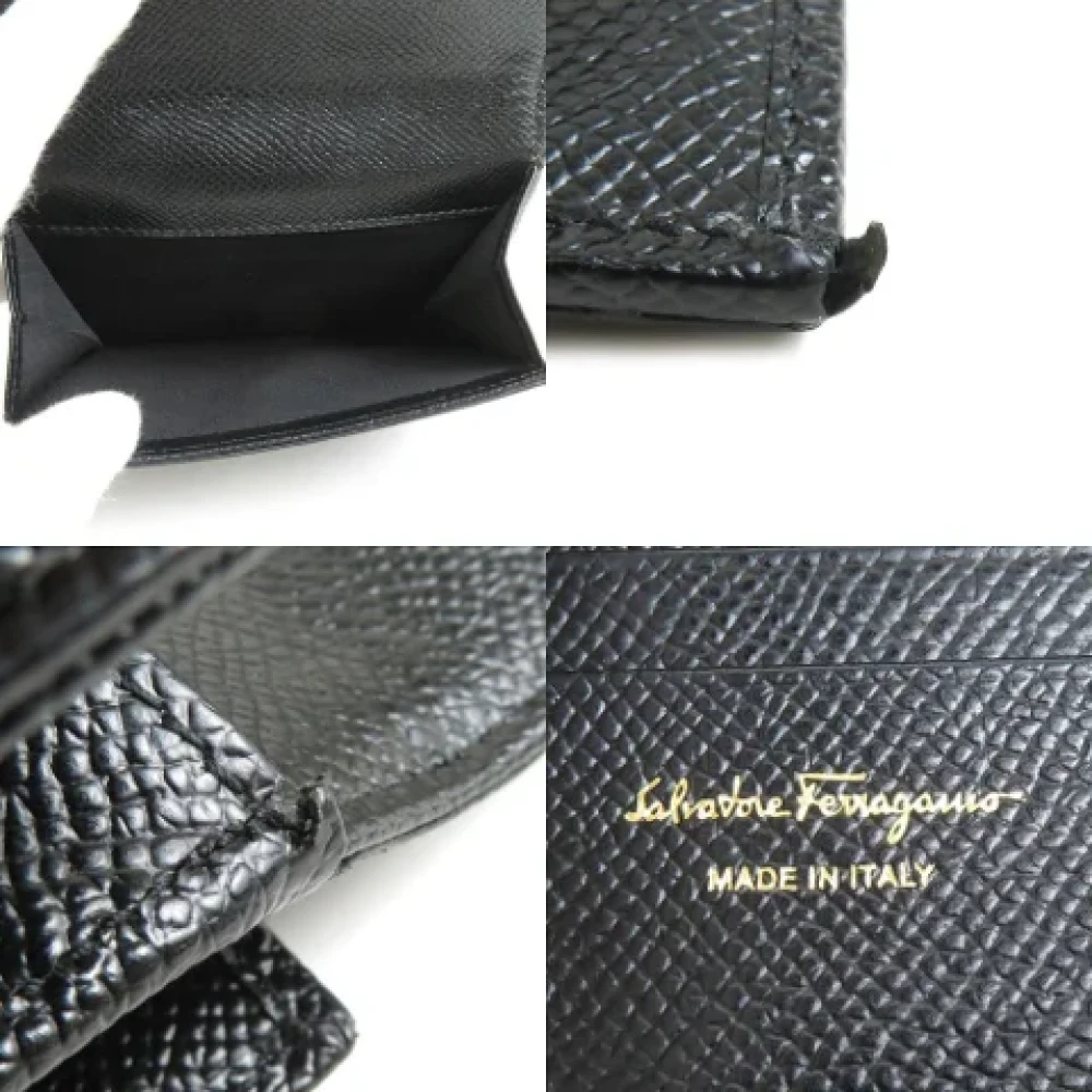 Salvatore Ferragamo Pre-owned Leather wallets Black Dames