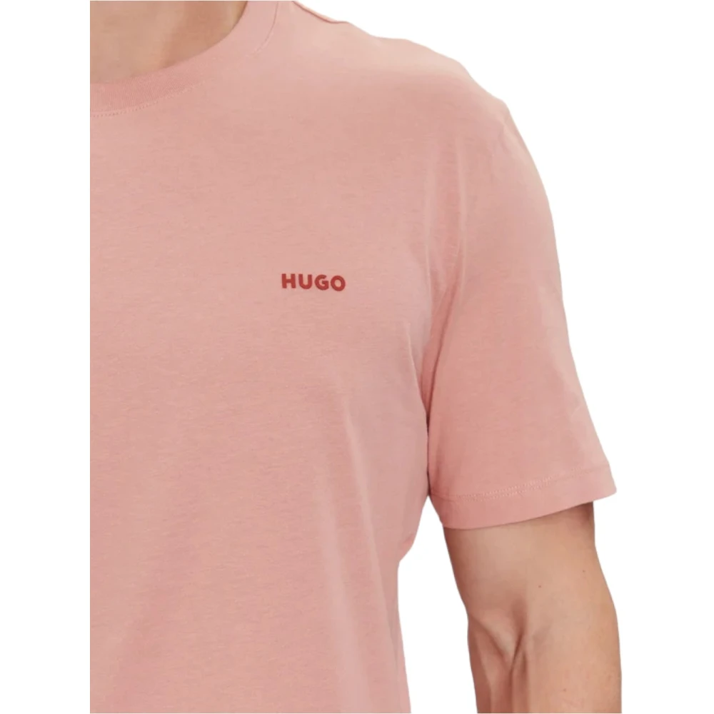 Hugo Boss Katoenen T-Shirt Red Heren