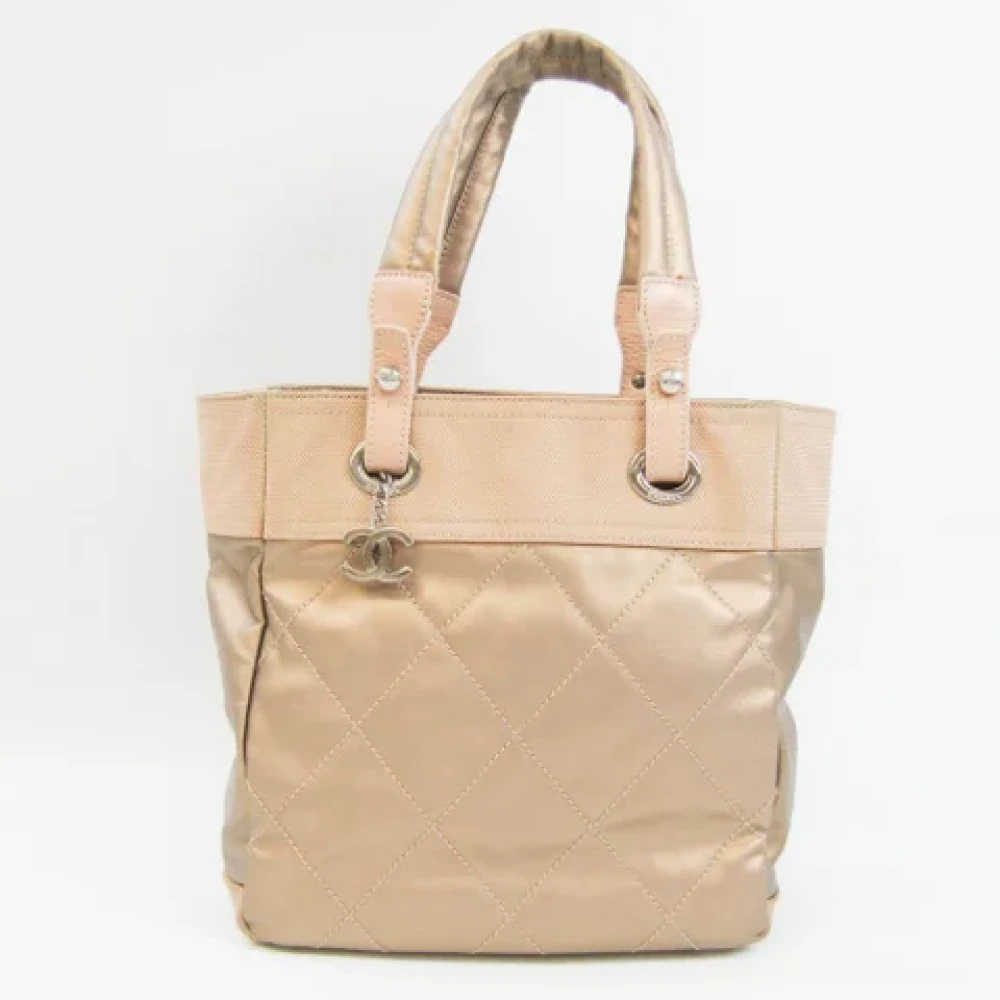 Chanel Vintage Pre-owned Canvas chanel-bags Yellow Dames