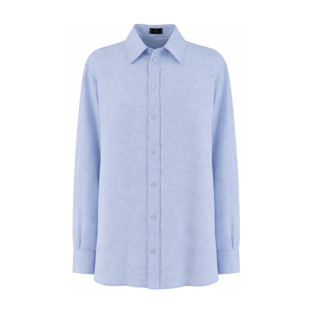 Etro Donna Blu Camicette S, New,