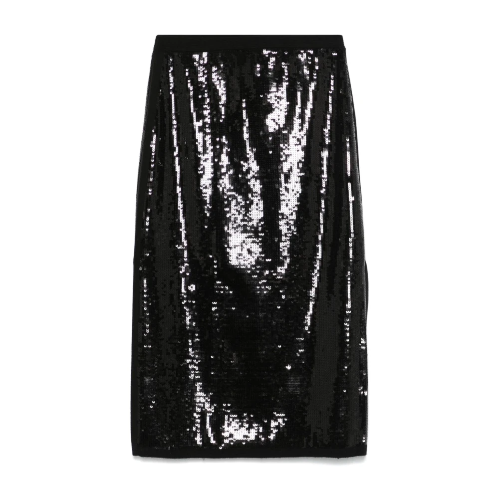 Twinset Women's Black Midi Skirts, Xs, Elegant Midi Skirt