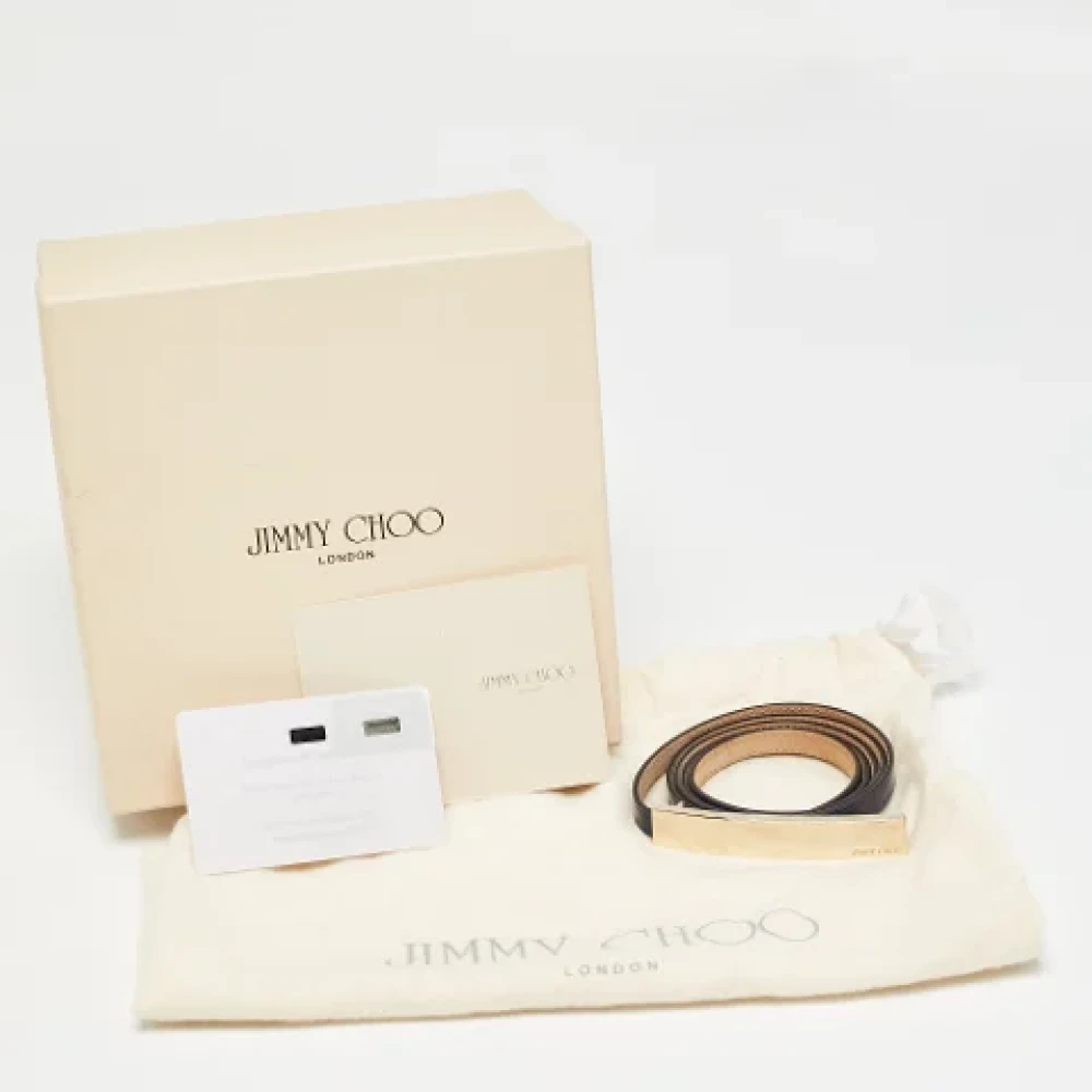 Jimmy Choo Pre-owned Leather belts Blue Dames
