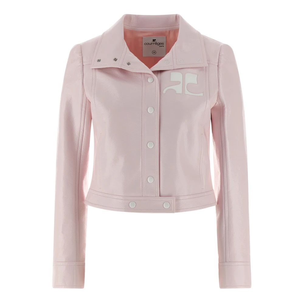 Courrèges Women's Pink Reedition Vinyl Jacket
