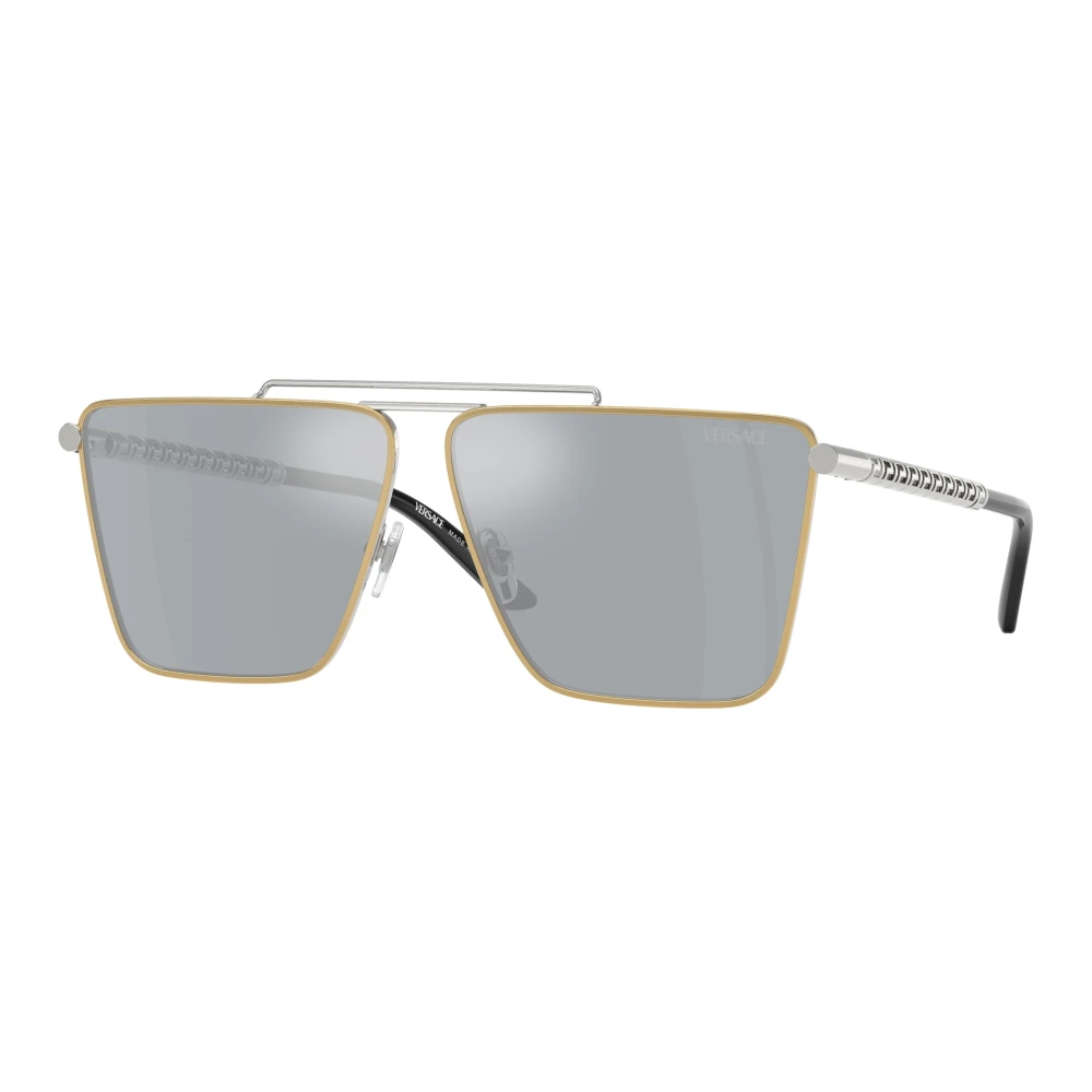 Versace Men's Yellow Stylish Sunglasses In Blue Shade Medium