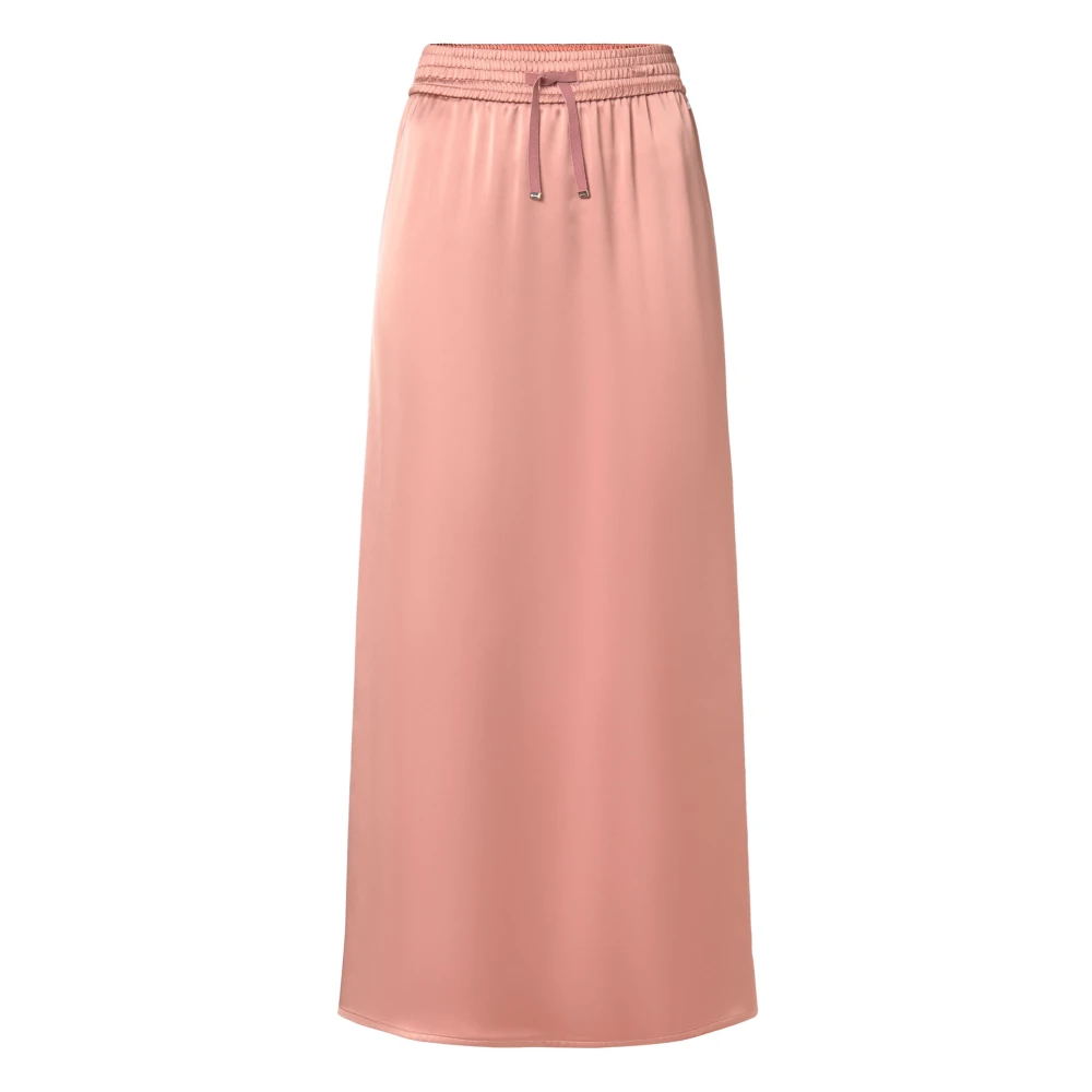Herno Women's Pink Maxi Skirts, L, Rose Eclat Skirt