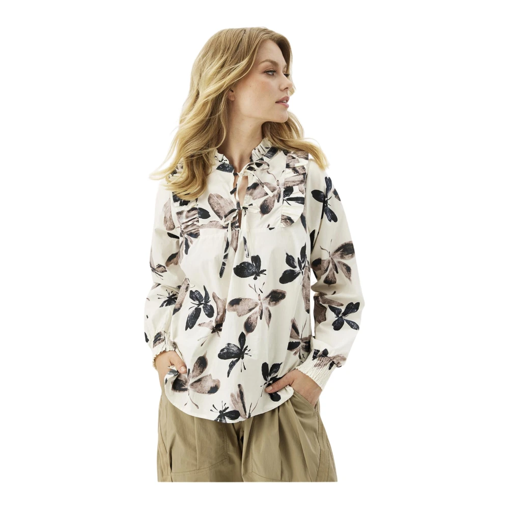 IN Front Zelma Blouse met Pofmouwen Multicolor Dames