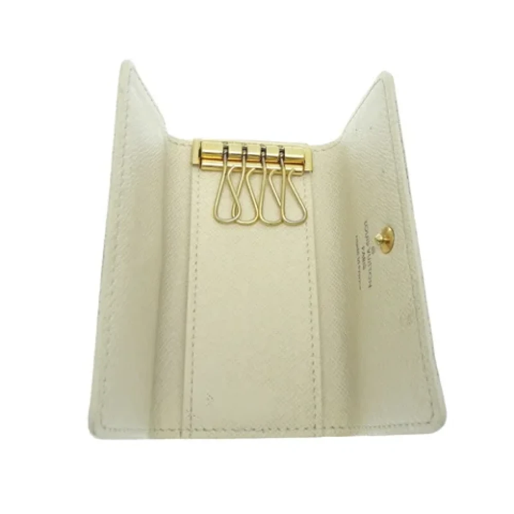 Louis Vuitton Vintage Pre-owned Fabric key-holders White Dames