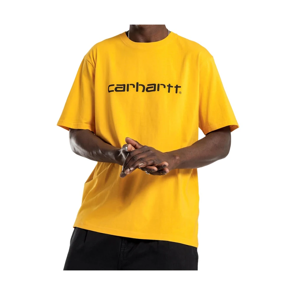 Carhartt WIP Script T-Shirt voor Heren Yellow Heren