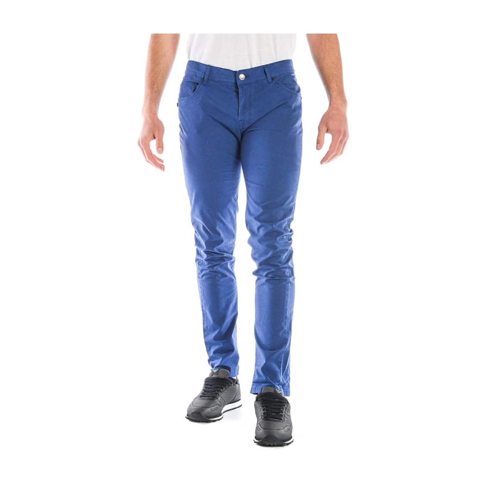 Daniele Alessandrini Men's Blue Jeans Trouser - Slim-Fit Trousers - W38 - Trousers