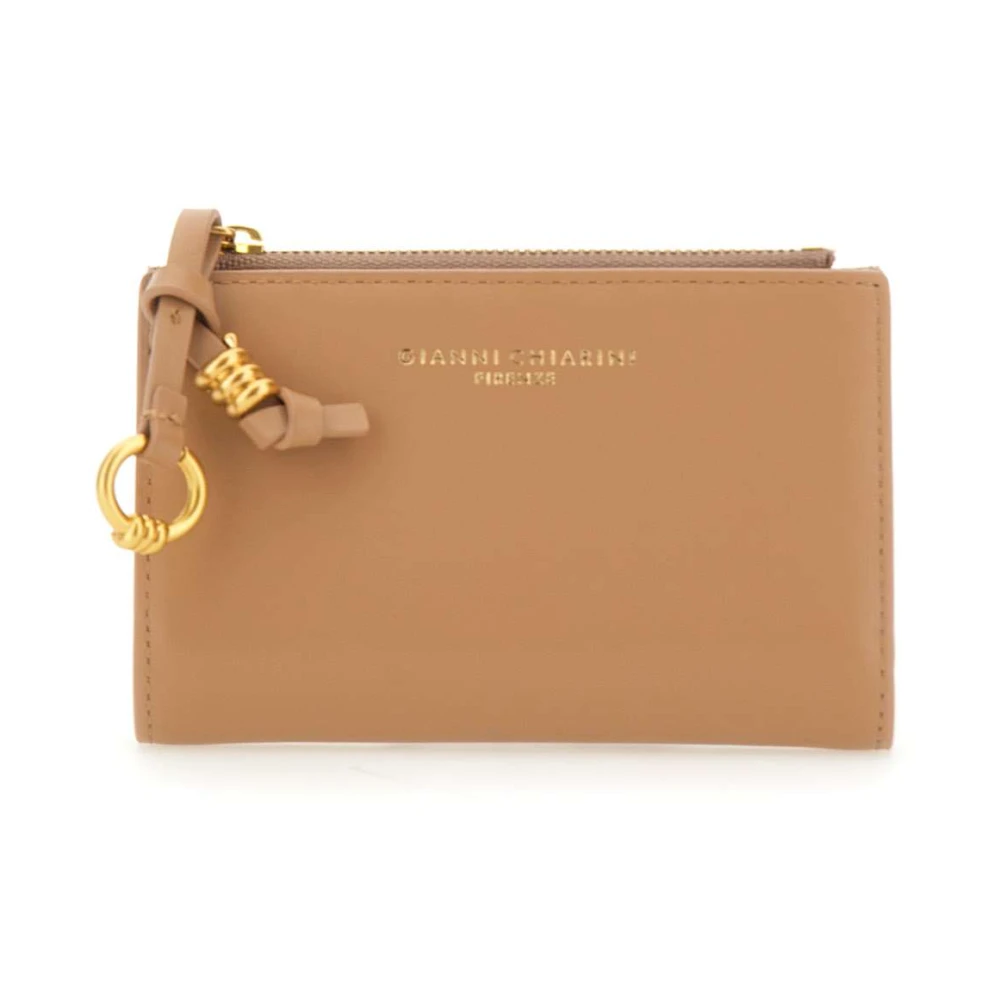 Gianni Chiarini Women's Beige Wallets & Cardholders, One Size, Smooth Leather Wallet