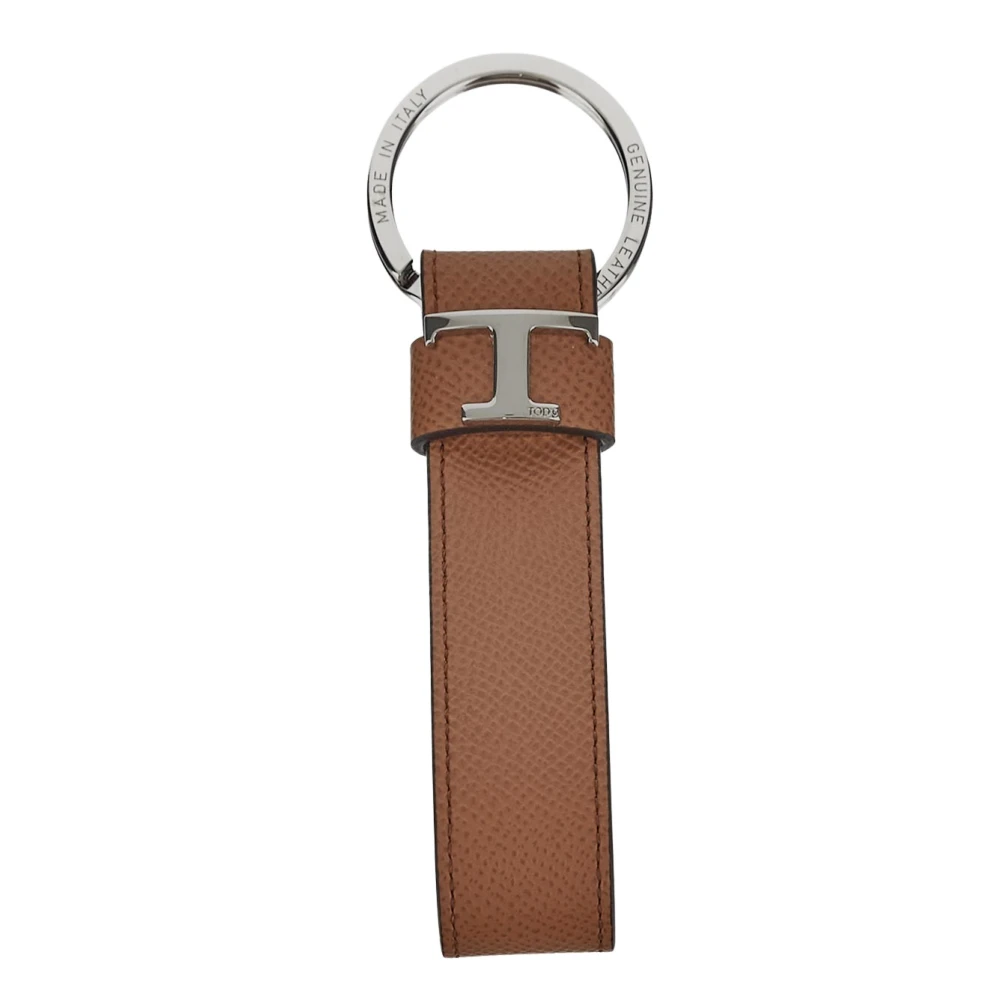 TOD'S Leren Sleutelhanger Brown Heren