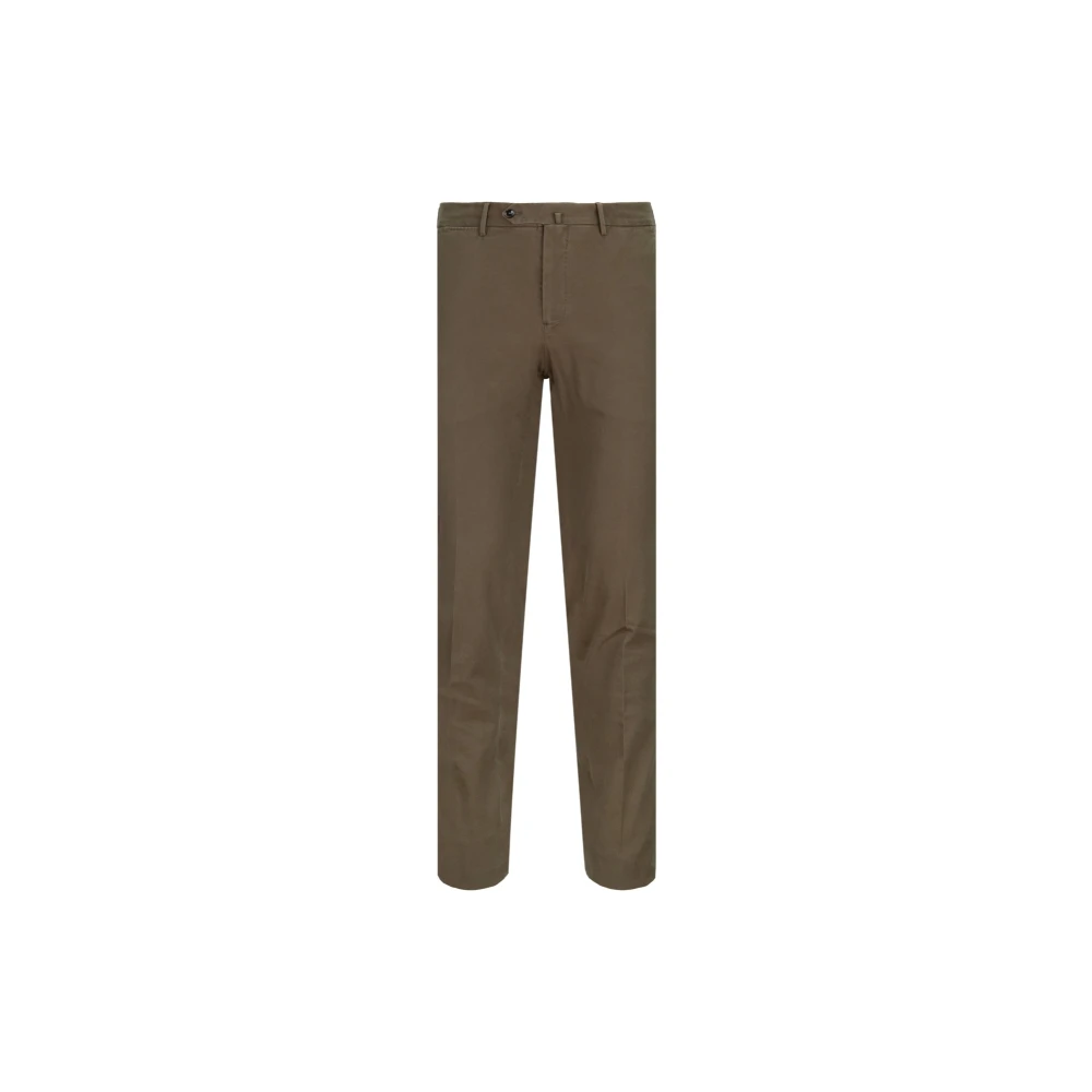 PT Torino Heren Knoop Rits Broek Brown Heren