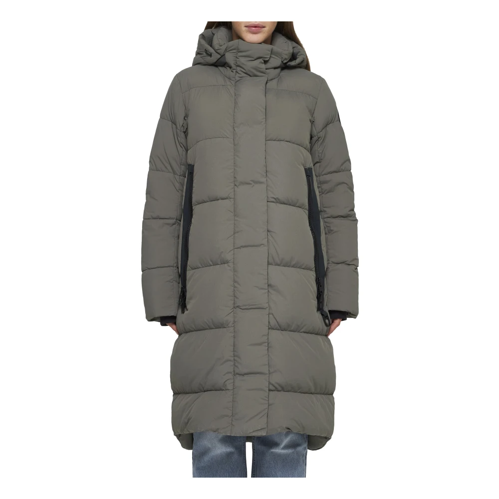 Canada Goose Gewatteerde Lange Parka in Donker Salie Green Dames